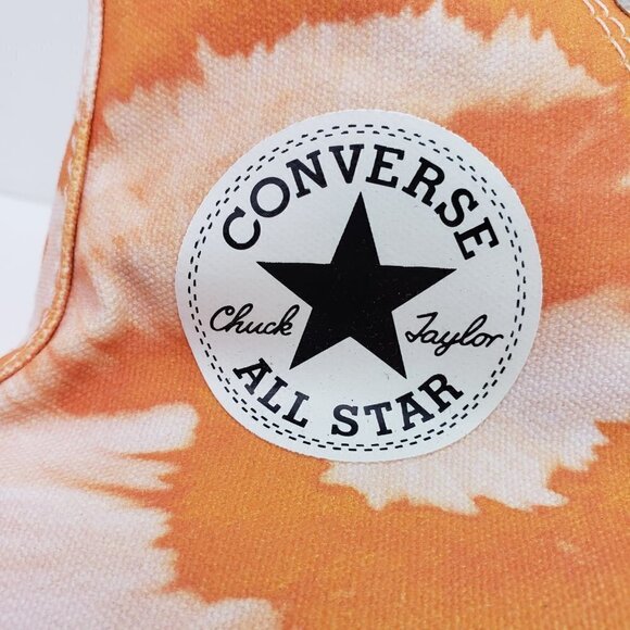 Converse CTAS Hi  Summer Wave Mens Sz 9 Wms Sz 11 Amber Ochre White Sneaker Shoe